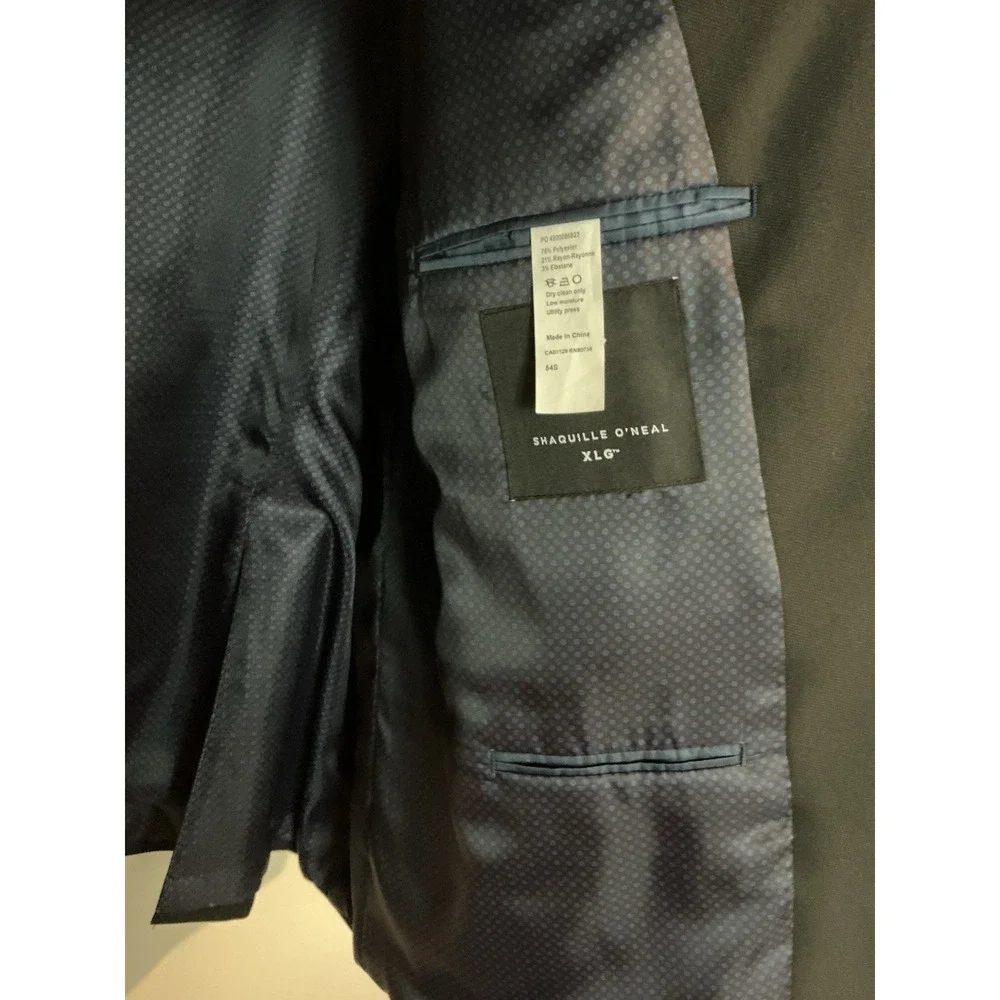 Shaquille O'Neal XLG Mens Stretch Fabric Classic Fit Big & Tall Suit‎ Jacket 54S